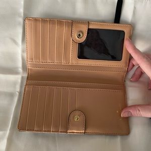 Kate Spade black leather bifold wallet (Spencer Slim bifold wallet)